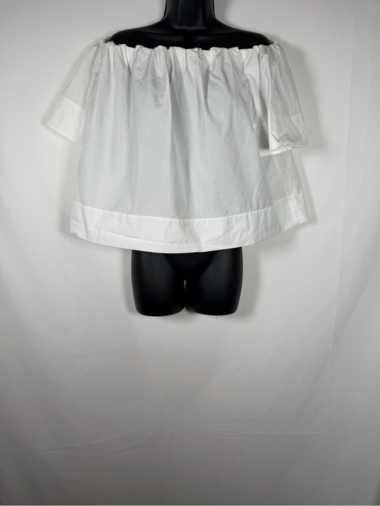 Vince Tops - Vince‎ White Off-Shoulder Cotton Blouse - Cottage